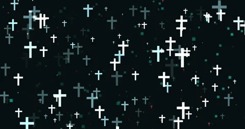 Crosses Background Stock Footage