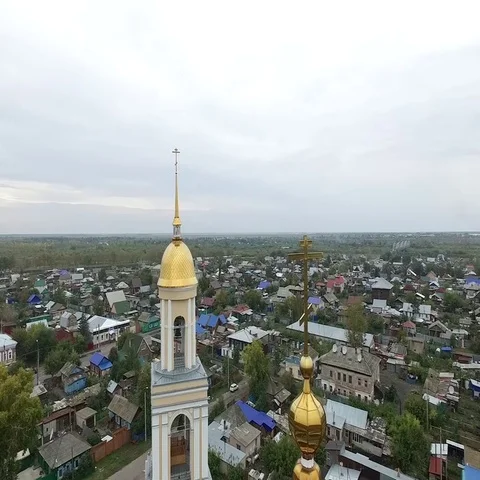 Crosses on church Stock Footage 69451669