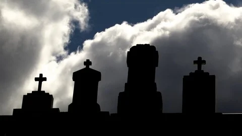 Crosses Cloud Contrast Stock Footage 78768410