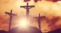 Crosses on a hill crucifixion cross jesus christ christian religion church bible 4k or 4k+ Resolution