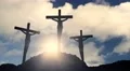 Crosses on a hill crucifixion cross jesus christ christian religion church bible 4k or 4k+ Resolution