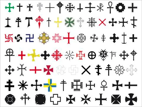 Crosses Stock Illustration