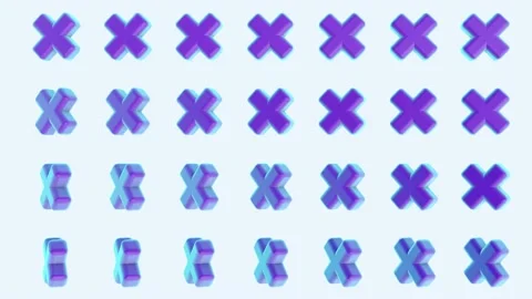 The crosses move in a circle, changing the background. Stock Footage 239995375