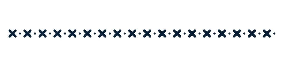 Crosses Pattern Border Design Stock Illustration