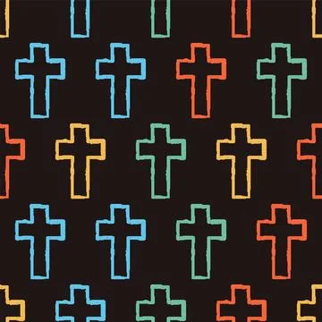 Crosses Seamless Pattern. Vector seamless pattern illustration イラスト素材
