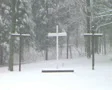 Crosses in Snow SD Footage