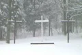 Crosses in Snow Footage