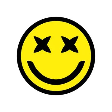 Crosseyes smiley Stock Illustration