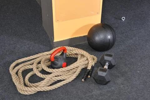 CrossFit CrossFit in einem Studio. Functional - Fitness and CrossFit. (Lic... 写真素材