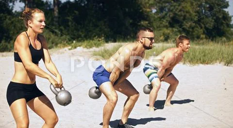 Crossfit group workout Stock Photos