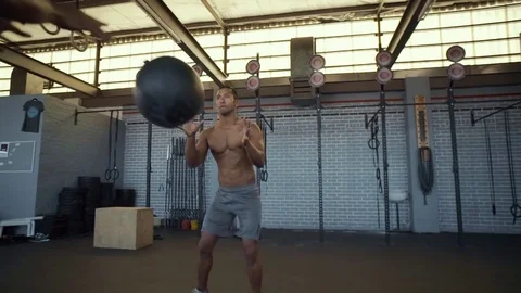 Crossfit workout routine Video stock 71616790
