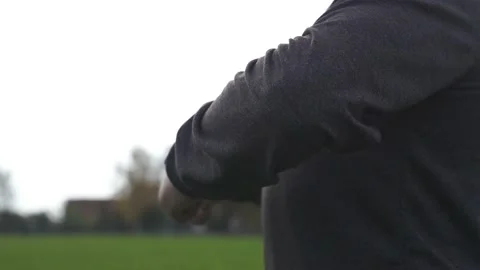 A crossfitter warms up before exercise. Stock Footage 218467817