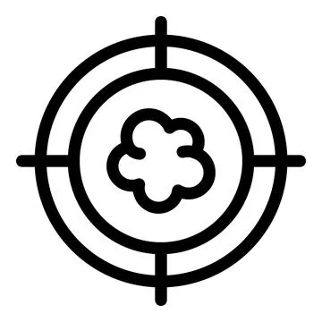 Crosshair targeting a cloud computing system for data security Illustrazione stock