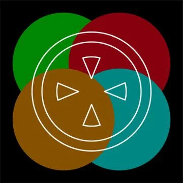 Crosshairs icon - vector target aim, sniper Stock Illustration