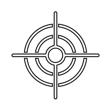 Crosshairs Scope Vector Stock Illustration