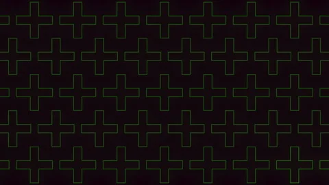 Crosshatch grid with central cross design Stock Footage 311751909