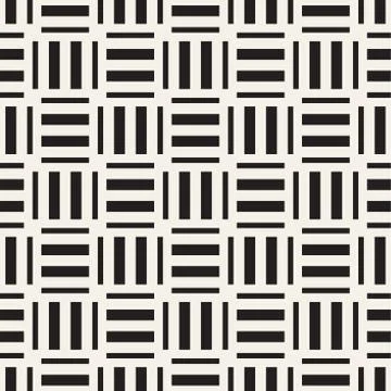 Crosshatch vector seamless geometric pattern. Crossed graphic rectangles ba.. 库存插图