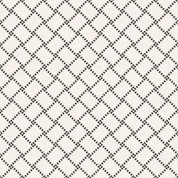 Crosshatch vector seamless geometric pattern. Crossed graphic rectangles ba.. Stockillustratie