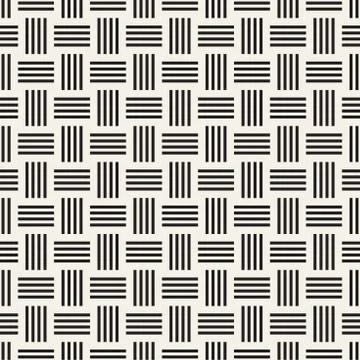 Crosshatch vector seamless geometric pattern. Crossed graphic rectangles ba.. Stock Illustration