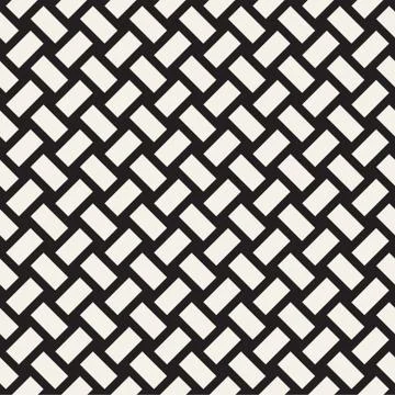 Crosshatch vector seamless geometric pattern. Crossed graphic rectangles ba.. イラスト素材