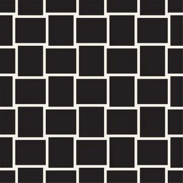 Crosshatch vector seamless geometric pattern. Crossed graphic rectangles ba.. イラスト素材