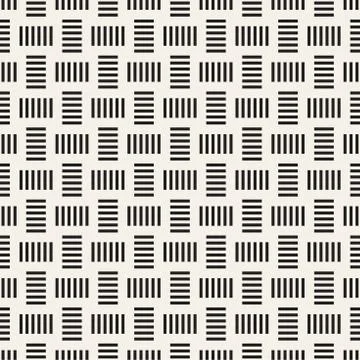 Crosshatch vector seamless geometric pattern. Crossed graphic rectangles ba.. 库存插图