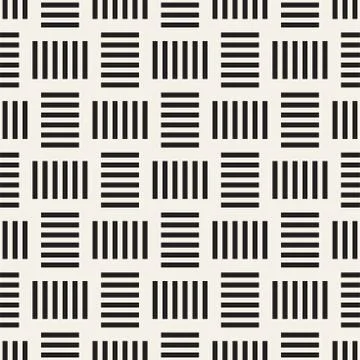 Crosshatch vector seamless geometric pattern. Crossed graphic rectangles ba.. Illustrazione stock