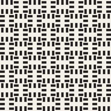 Crosshatch vector seamless geometric pattern. Crossed graphic rectangles ba.. イラスト素材