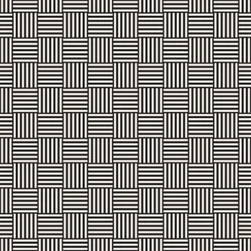 Crosshatch vector seamless geometric pattern. Crossed graphic rectangles ba.. Illustrazione stock