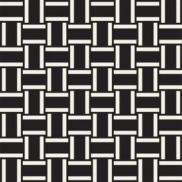 Crosshatch vector seamless geometric pattern. Crossed graphic rectangles ba.. Illustrazione stock