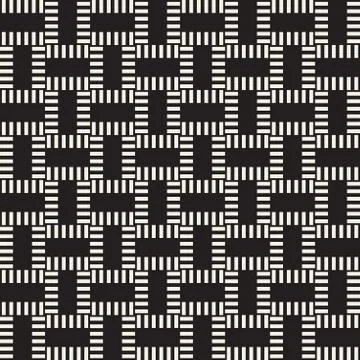 Crosshatch vector seamless geometric pattern. Crossed graphic rectangles ba.. イラスト素材