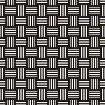 Crosshatch vector seamless geometric pattern. Crossed graphic rectangles ba.. Stockillustratie