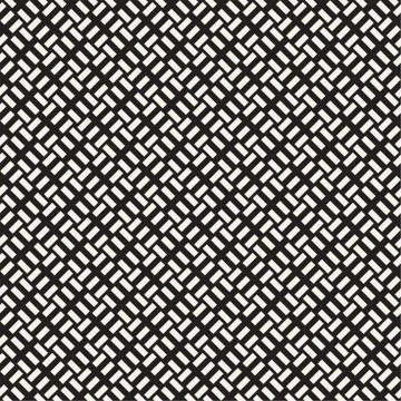 Crosshatch vector seamless geometric pattern. Crossed graphic rectangles back イラスト素材