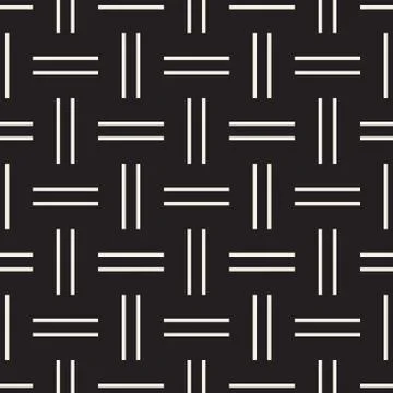Crosshatch vector seamless geometric pattern. Crossed graphic rectangles back イラスト素材