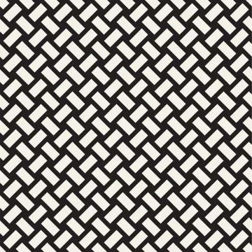 Crosshatch vector seamless geometric pattern. Crossed graphic rectangles back イラスト素材