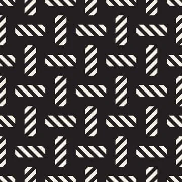 Crosshatch vector seamless geometric pattern. Crossed graphic rectangles back イラスト素材