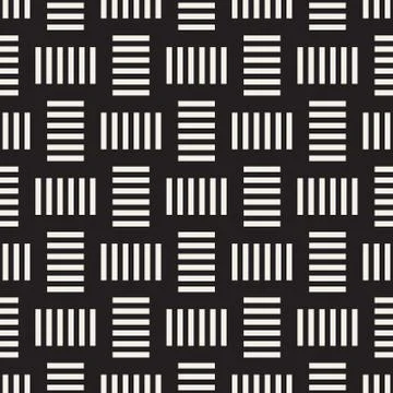 Crosshatch vector seamless geometric pattern. Crossed graphic rectangles back Stockillustratie