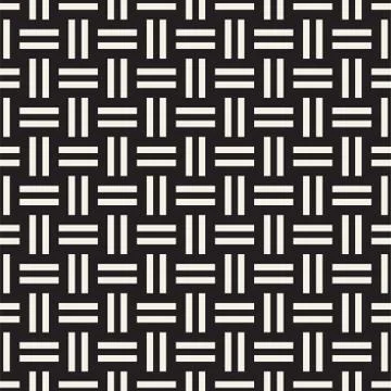 Crosshatch vector seamless geometric pattern. Crossed graphic rectangles back Illustrazione stock