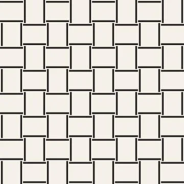 Crosshatch vector seamless geometric pattern. Crossed graphic rectangles back イラスト素材