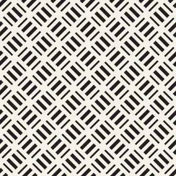 Crosshatch vector seamless geometric pattern. Crossed graphic rectangles back Illustrazione stock