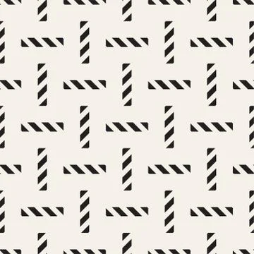 Crosshatch vector seamless geometric pattern. Crossed graphic rectangles back Stockillustratie