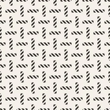 Crosshatch vector seamless geometric pattern. Crossed graphic rectangles back Stock Illustration