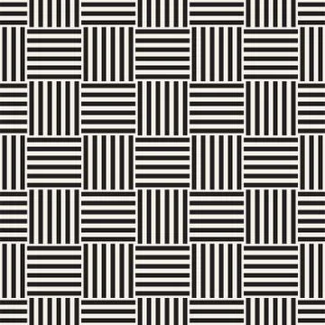 Crosshatch vector seamless geometric pattern. Crossed graphic rectangles back Stockillustratie