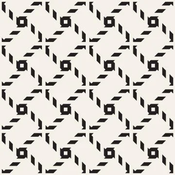Crosshatch vector seamless geometric pattern. Crossed graphic rectangles back Stock Illustration
