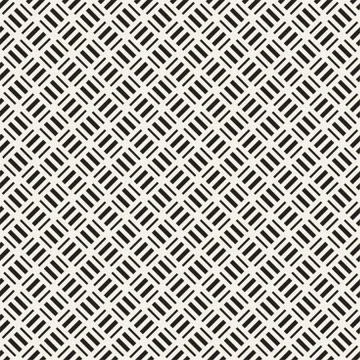 Crosshatch vector seamless geometric pattern. Crossed graphic rectangles back イラスト素材