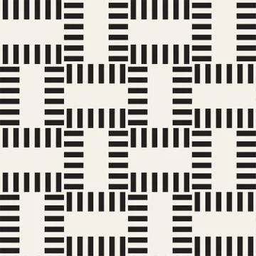 Crosshatch vector seamless geometric pattern. Crossed graphic rectangles back Illustrazione stock