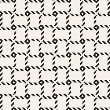 Crosshatch vector seamless geometric pattern. Crossed graphic rectangles back イラスト素材