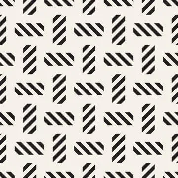 Crosshatch vector seamless geometric pattern. Crossed graphic rectangles back Illustrazione stock