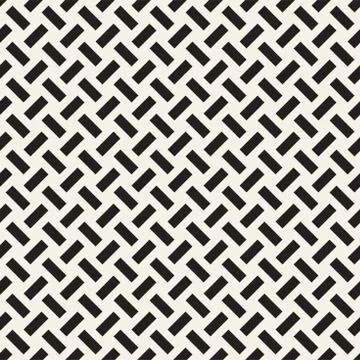 Crosshatch vector seamless geometric pattern. Crossed graphic rectangles back Illustrazione stock