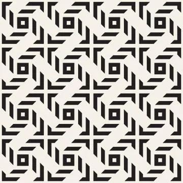 Crosshatch vector seamless geometric pattern. Crossed graphic rectangles back Stock Illustration